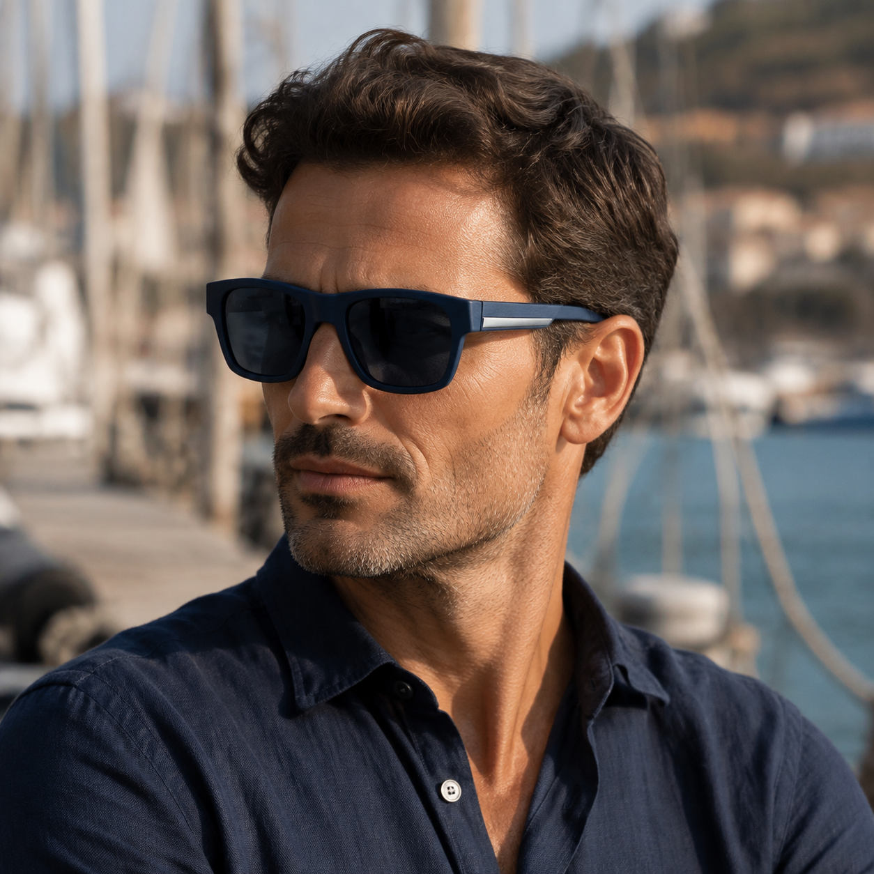 Occhiali da sole NOVA Midnight Blue ZP8 indossati